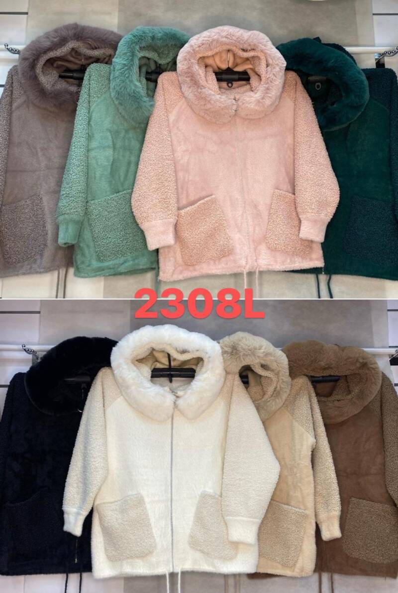 Kurtka alpaka damska Roz S-2XL, 1 Kolor Paczka 5 szt