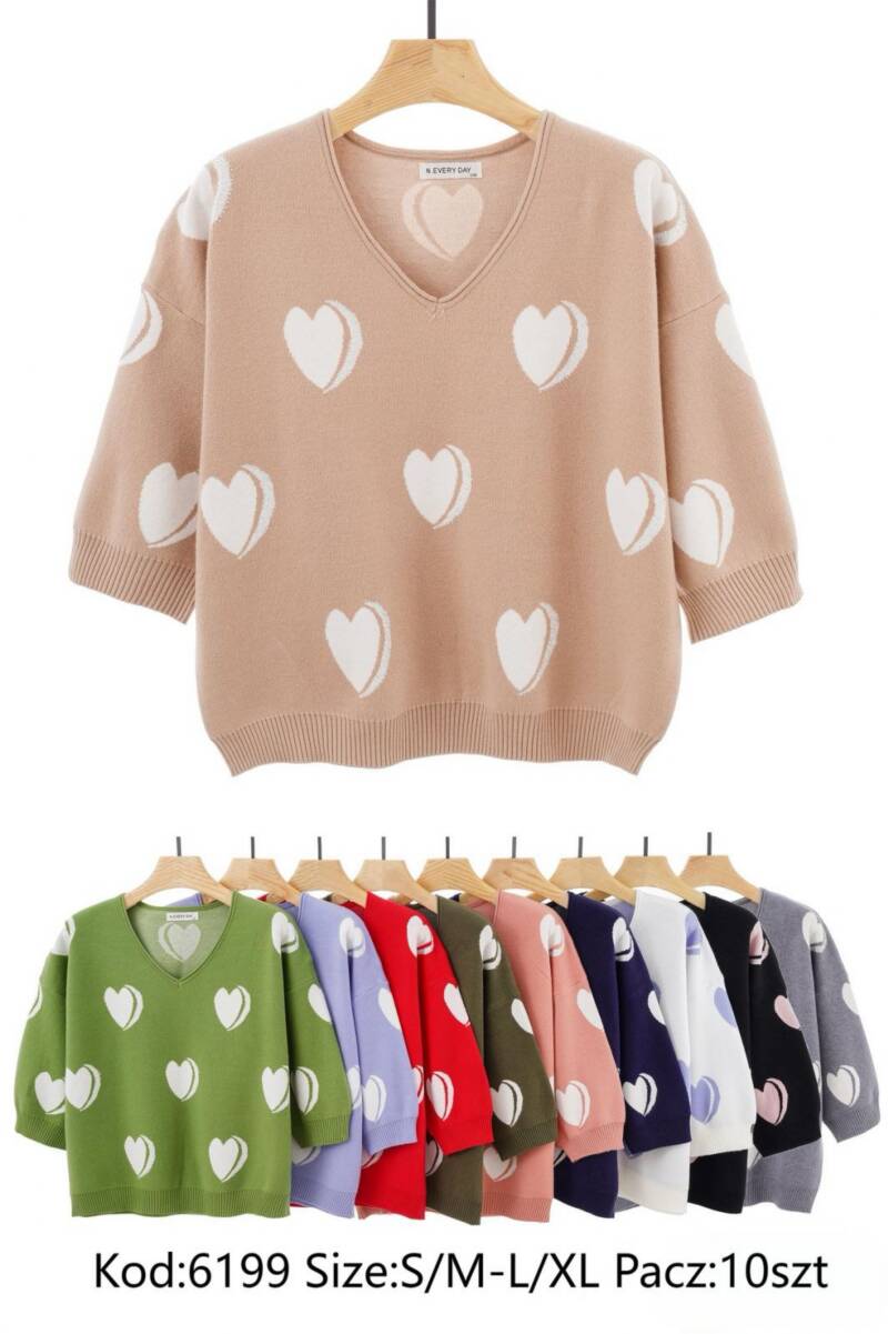 Swetry damskie Roz S/M-L/XL, Mix Kolor Paczka 10 szt