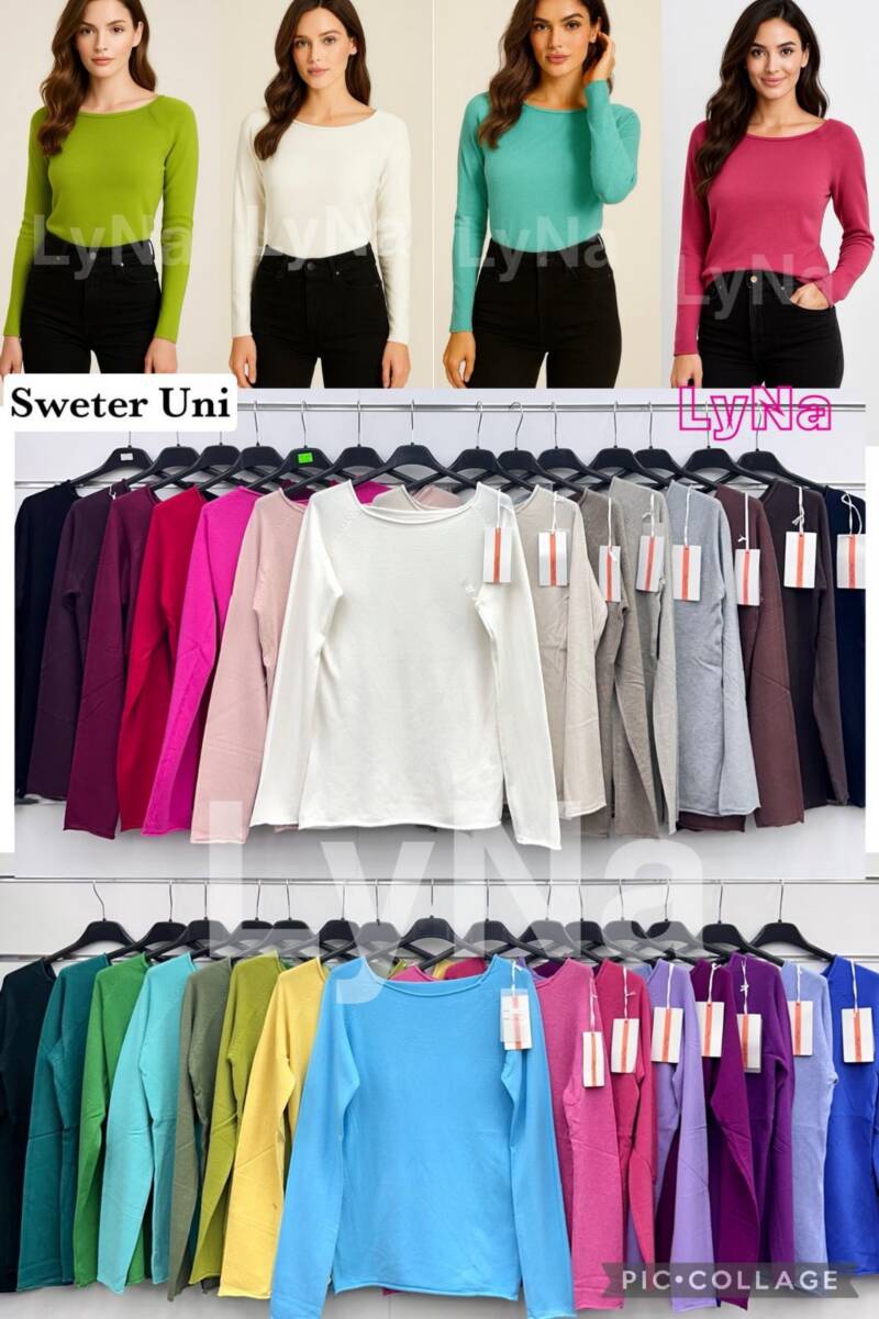Swetry damskie (Włoskie produkt) Roz Standard, Mix Kolor Paczka 5 szt