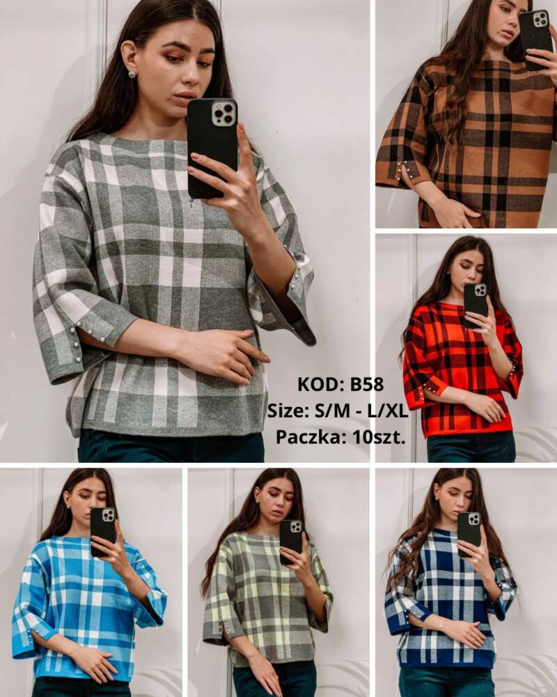 Swetry damskie Roz S/M-L/XL, Mix Kolor Paczka 10 szt