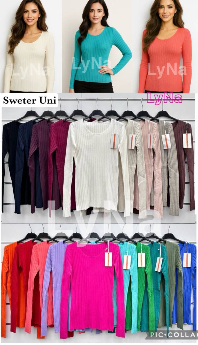 Swetry damskie (Włoskie produkt) Roz Standard, Mix Kolor Paczka 5 szt