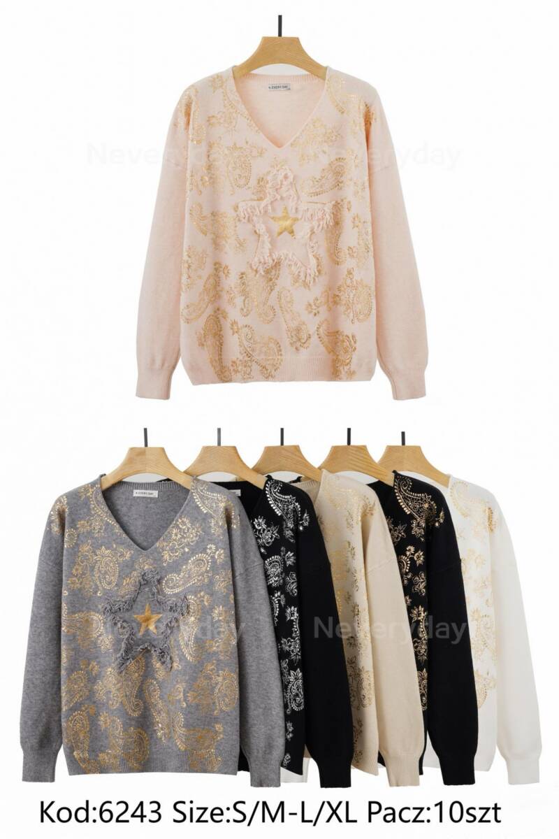 Swetry damskie Roz S/M-L/XL, Mix Kolor Paczka 10 szt