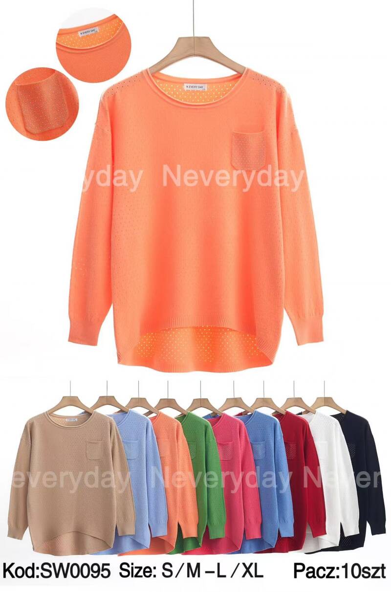 Swetry damskie Roz S/M-L/XL, Mix Kolor Paczka 10 szt