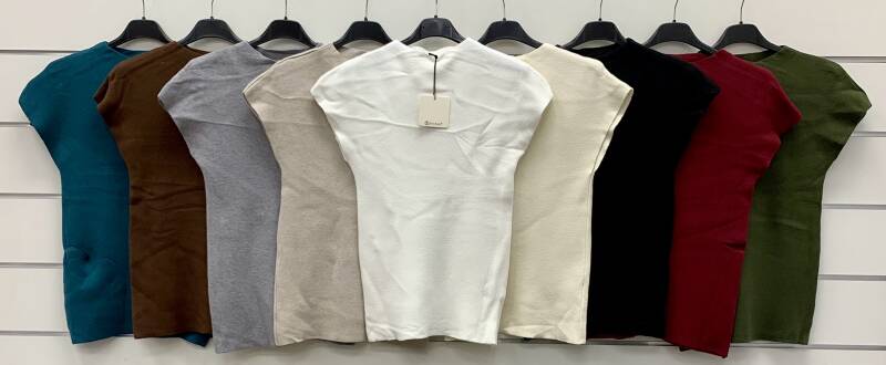 Bluzki damskie (Włoskie produkt) Roz Standard, Mix Kolor Paczka 5 szt