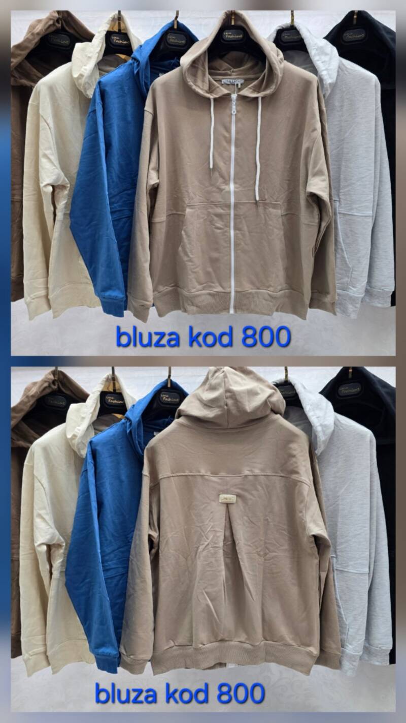 Bluza damska ( Turecki produkt) Roz Standard , Mix Kolor .Paczka 12 szt