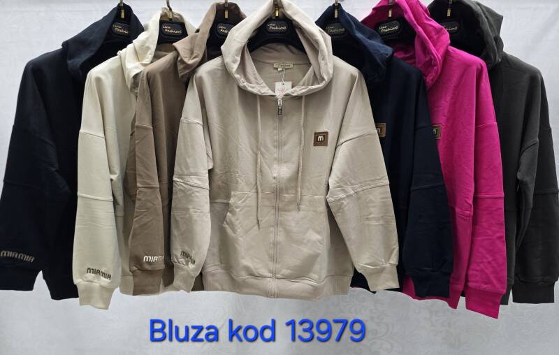 Bluza damska ( Turecki produkt) Roz Standard , Mix Kolor .Paczka 12 szt