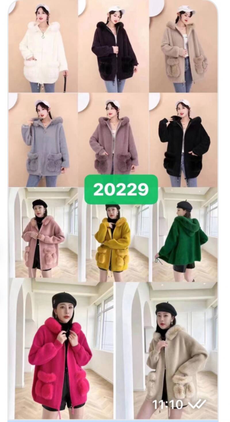 Kurtka alpaka damska Roz S-2XL, 1 Kolor Paczka 5 szt