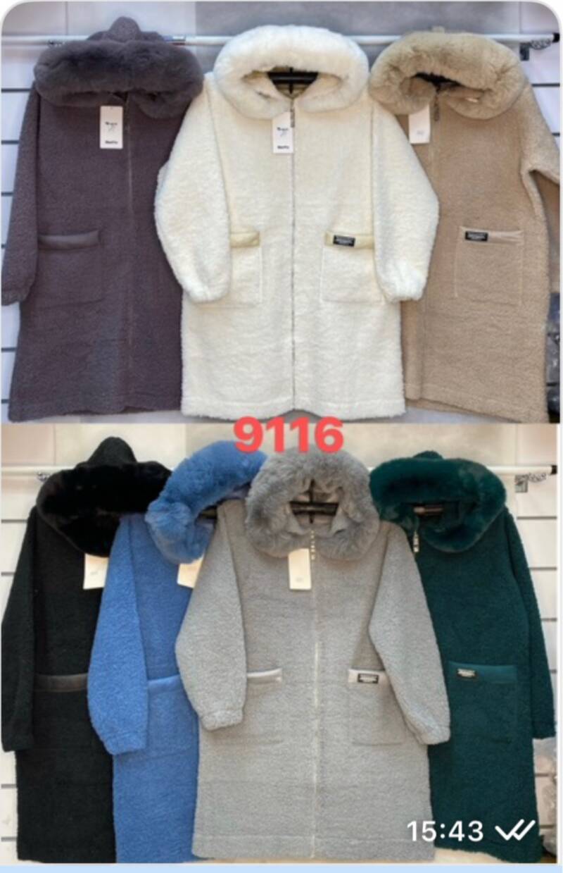 Kurtka alpaka damska Roz S-2XL, 1 Kolor Paczka 5 szt