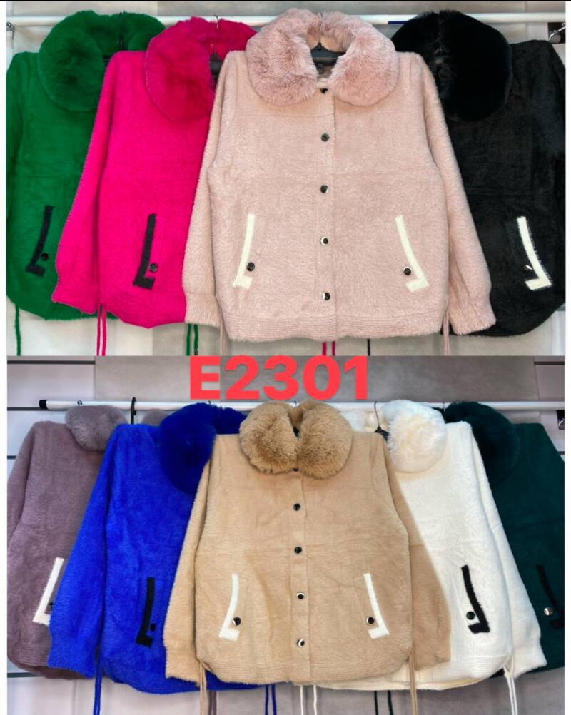 Kurtka alpaka damska Roz S-2XL, 1 Kolor Paczka 5 szt