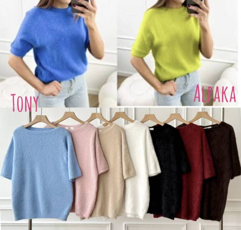 Bluzki damskie Roz Standard, Mix Kolor Paczka 12 szt