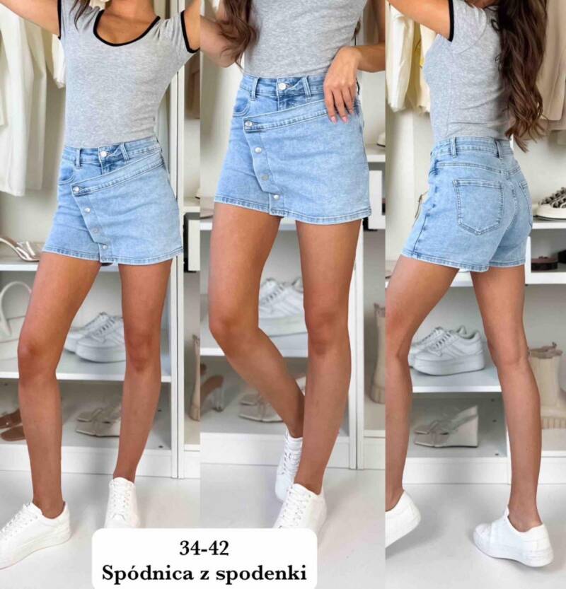 Szorty damskie jeans Roz 34-42, 1 Kolor .Paczka 10 szt.