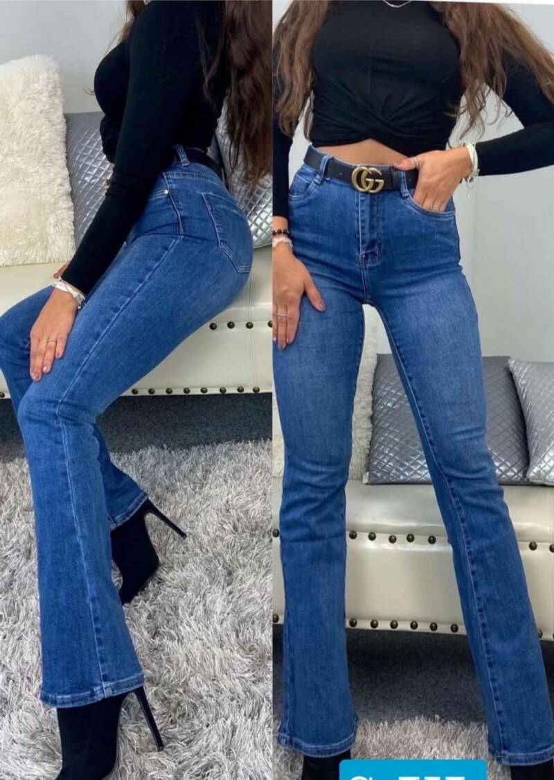 Spodnie jeansy damskie Roz XS-XL, 1 Kolor Paczka 10 szt