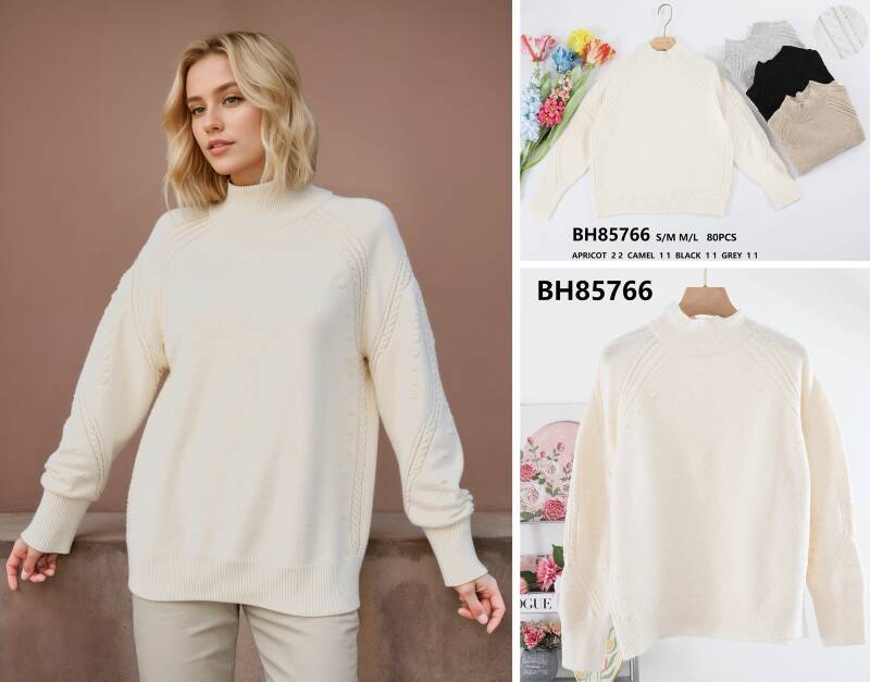 Swetry damska (Francja produkt) Roz S/M-M/L, Mix Kolor .Paczka 10 szt.