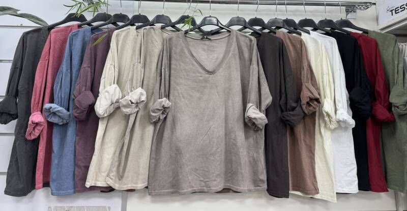 Bluzki damskie (Włoskie produkt) Roz Standard, Mix Kolor Paczka 5 szt