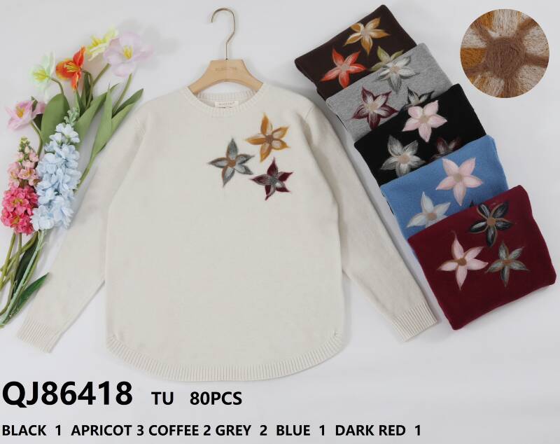 Swetry damskie (Francja produkt) Roz Standard, Mix Kolor Paczka 10 szt.