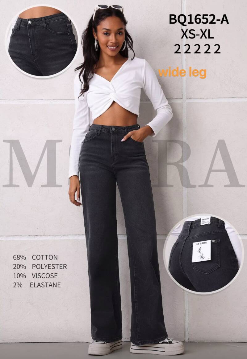 Spodnie damskie jeans Roz XS-XL, 1 Kolor .Paczka 10 szt.