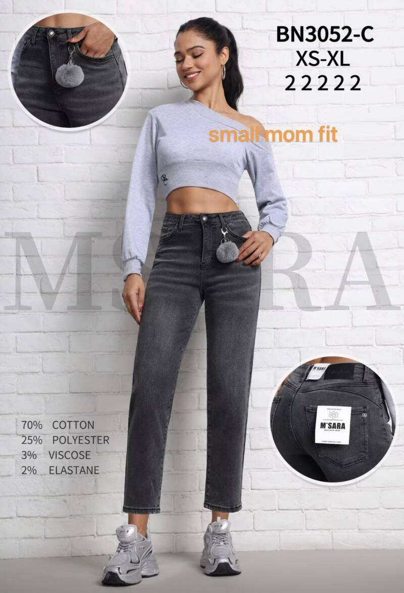 Spodnie damskie jeans Roz XS-XL, 1 Kolor .Paczka 10 szt.