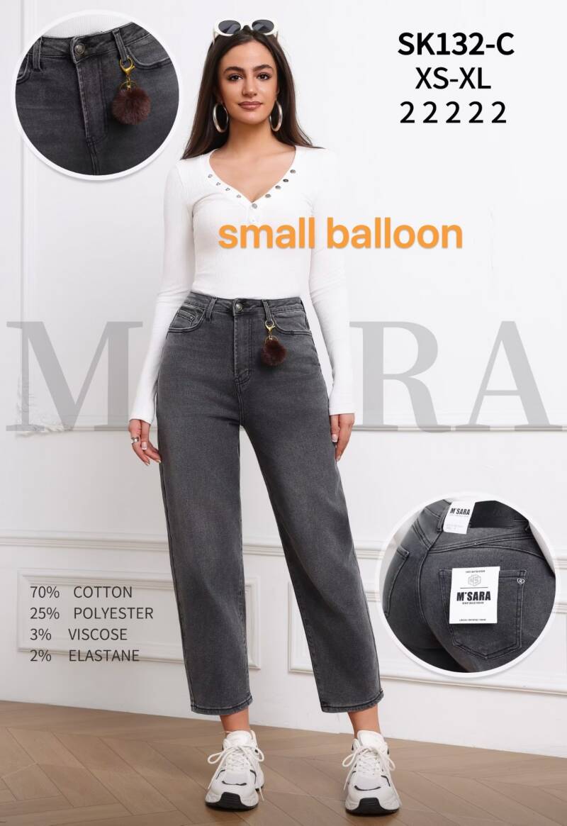 Spodnie damskie jeans Roz XS-XL, 1 Kolor .Paczka 10 szt.