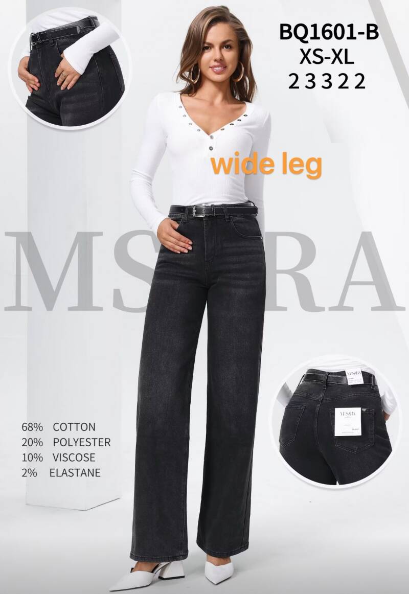 Spodnie damskie jeans Roz XS-XL, 1 Kolor .Paczka 10 szt.