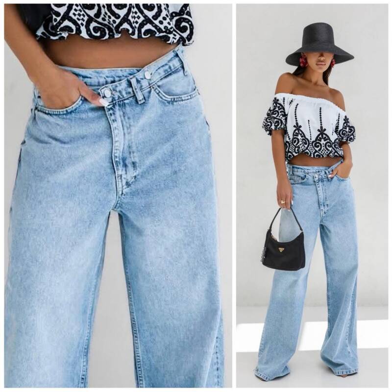Spodnie damskie jeans Roz XS-XL, 1 Kolor .Paczka 10 szt.