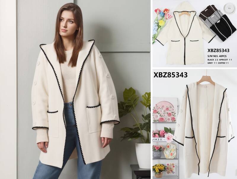 Narzutka damska (Francja produkt) Roz S/M-M/L, Mix Kolor .Paczka 10 szt.