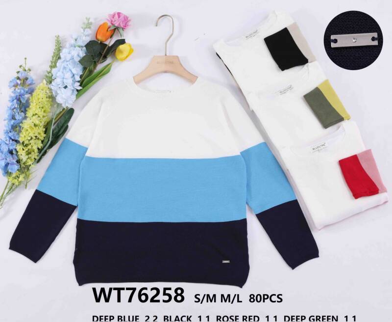 Swetry damskie (Francja produkt) Roz S/M-M/L, Mix Kolor Paczka 10 szt.