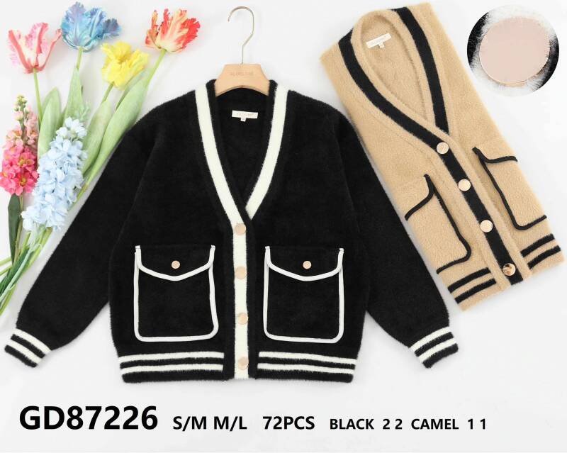 Narzutka damska (Francja produkt) Roz S/M-M/L, Mix Kolor .Paczka 6 szt.