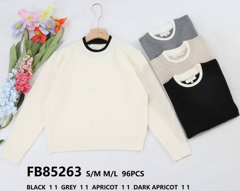 Swetry damskie (Francja produkt) Roz S/M-M/L, Mix Kolor Paczka 8 szt.