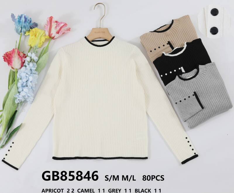 Swetry damskie (Francja produkt) Roz S/M-M/L, Mix Kolor Paczka 10 szt.