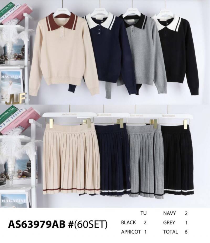 Komplet damskie (Francja produkt) Roz Standard, Mix Kolor Paczka 6 szt.