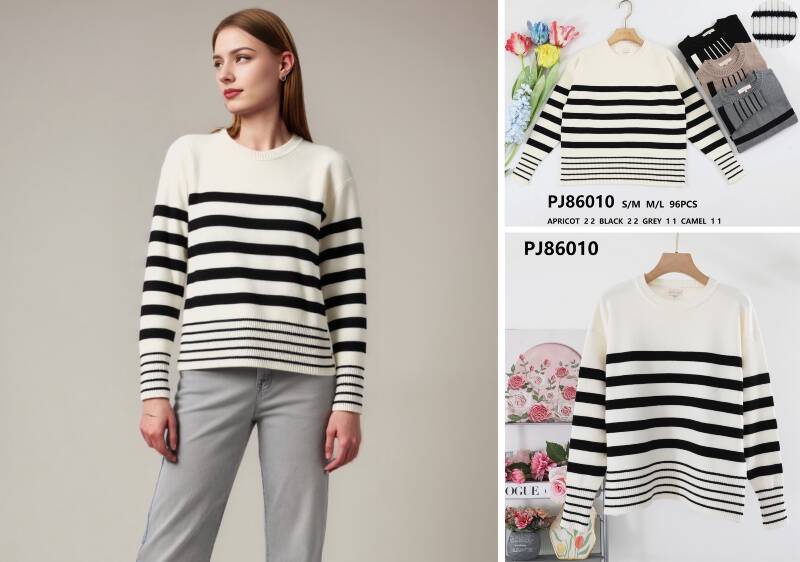 Bluzka damska (Francja produkt) Roz S/M-M/L, Mix Kolor .Paczka 12 szt.