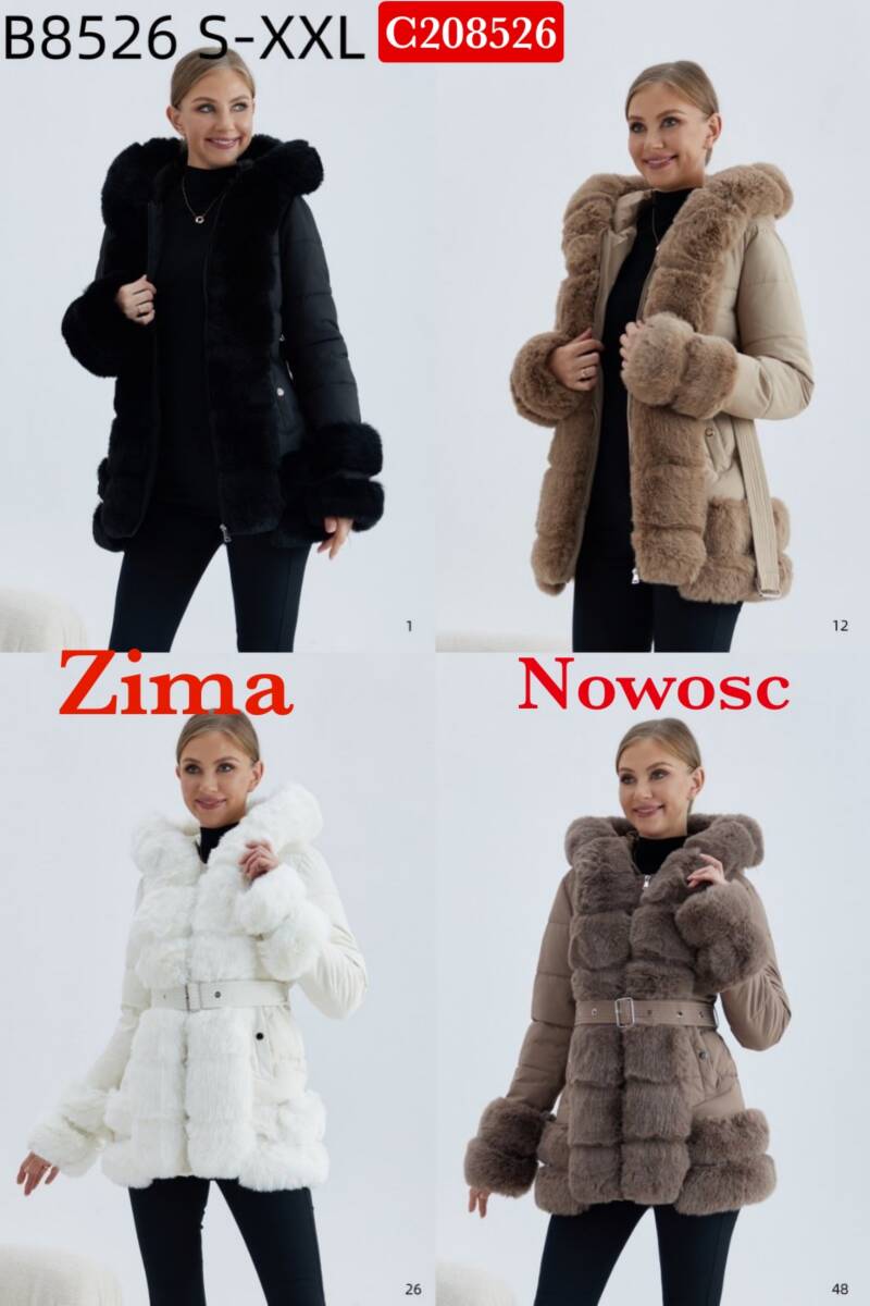 Kurtka alpaka Roz S-2XL, 1 Kolor Paczka 5 szt