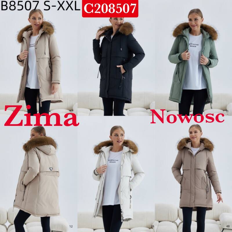 Plaszcze damkie Roz S-2XL, 1 Kolor Paczka 5 szt