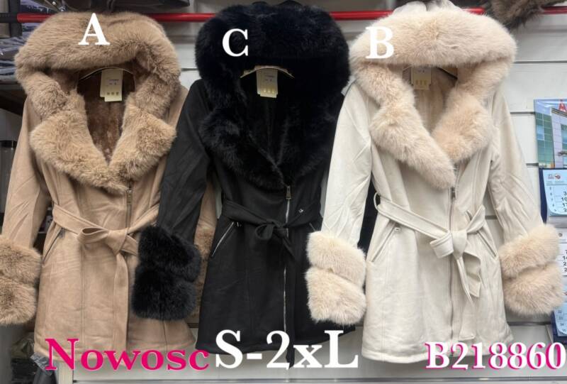Kurtki alpaka damskie  Roz S-2XL, 1 Kolor Paczka 5 szt