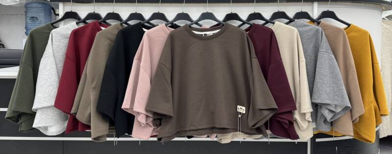 Bluzki damskie (Włoskie produkt) Roz Standard, Mix Kolor Paczka 5 szt