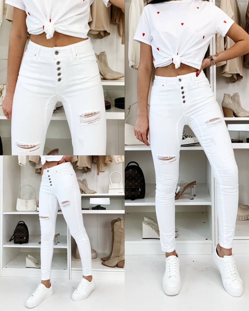 Spodnie damskie jeansy Roz XS-XL, 1 Kolor Paczka 12 szt