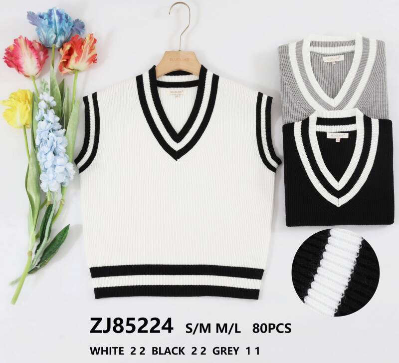 Swetry damskie (Francja produkt) Roz S/M-M/L, Mix Kolor .Paczka 10 szt.