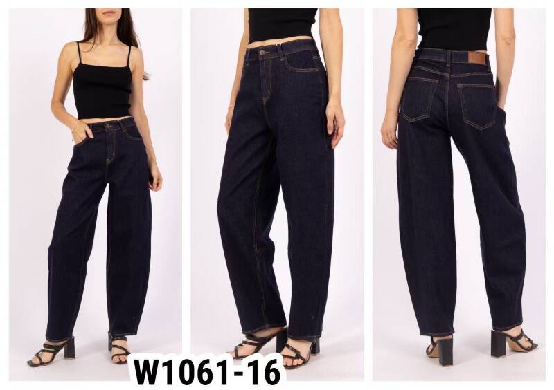 Spodnie damskie jeansy Roz XS-XL, 1 Kolor Paczka 12 szt