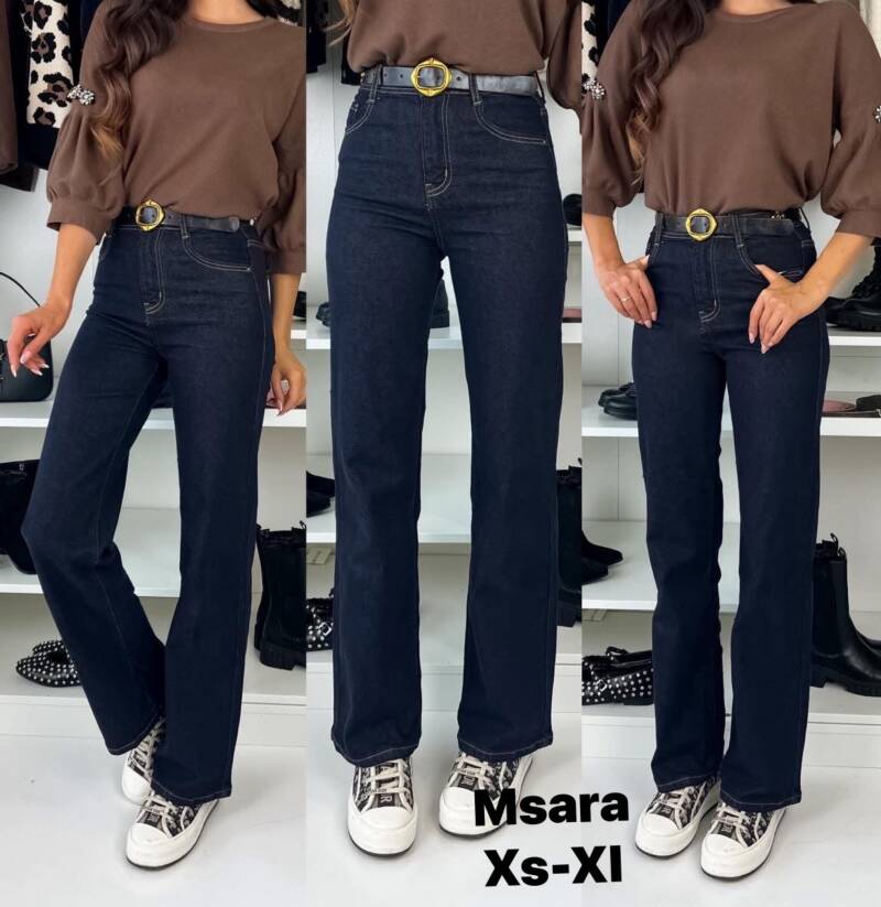 Spodnie damskie jeansy Roz XS-XL, 1 Kolor Paczka 10 szt