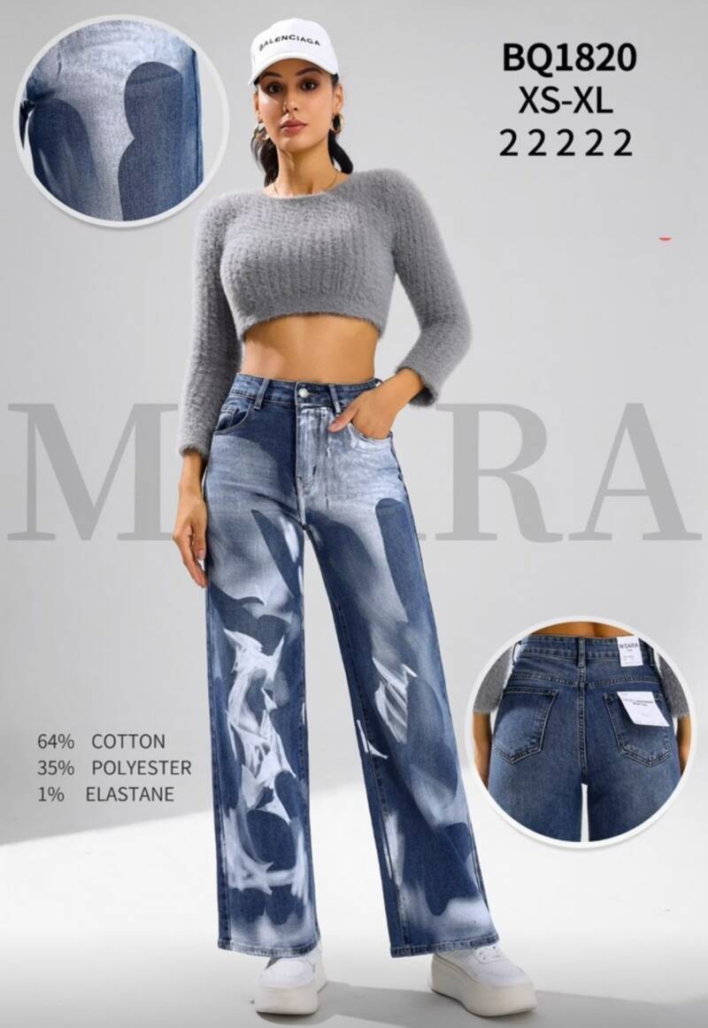 Spodnie damskie jeansy Roz XS-XL, 1 Kolor Paczka 10 szt