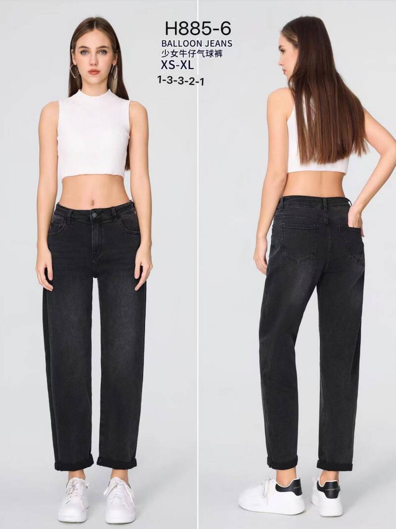 Spodnie damskie jeansy Roz XS-XL, 1 Kolor Paczka 10 szt