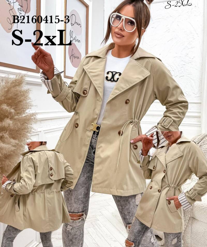 Kurtki damskie cienki Roz S-2XL, 1 Kolor Paczka 5 szt