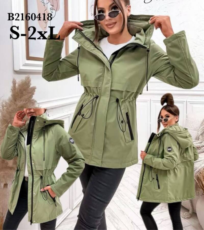 Kurtki damskie cienki Roz S-2XL, 1 Kolor Paczka 5 szt