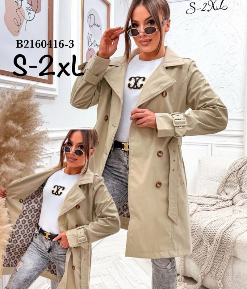 Plaszcze damkie Roz S-2XL, 1 Kolor Paczka 5 szt