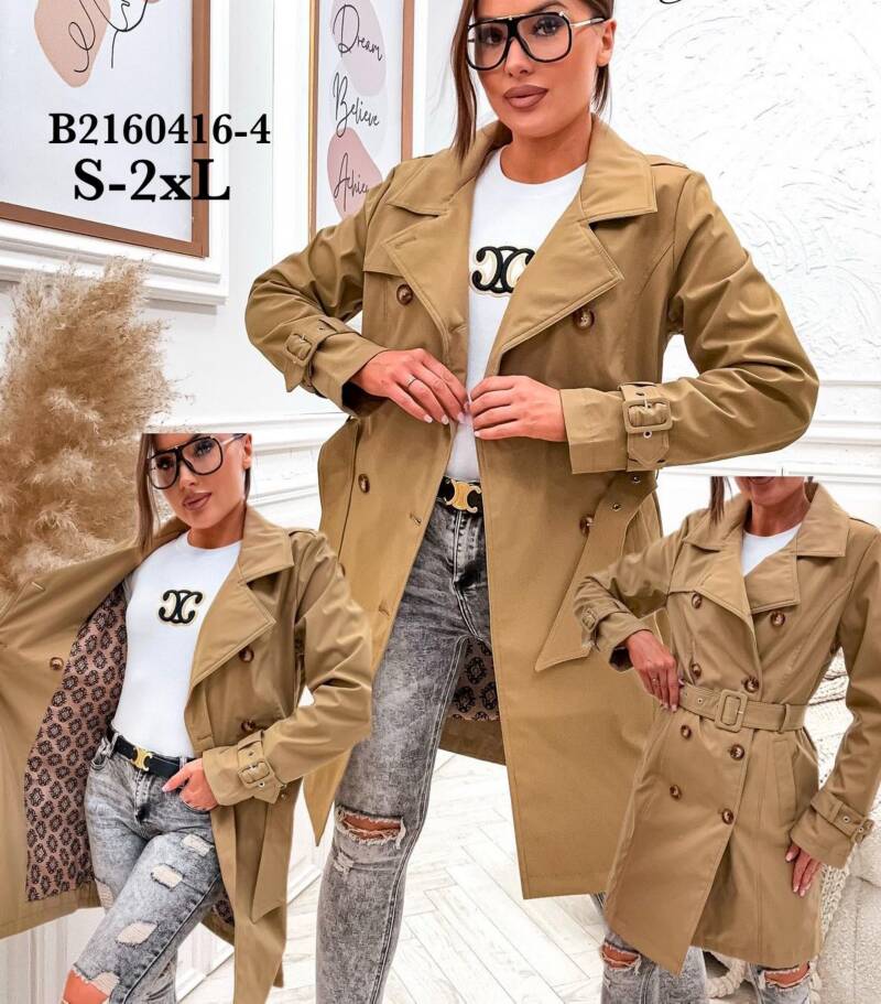 Plaszcze damkie Roz S-2XL, 1 Kolor Paczka 5 szt