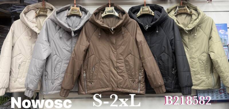 Kurtki damskie zimowe Roz S-2XL, 1 Kolor Paczka 5 szt