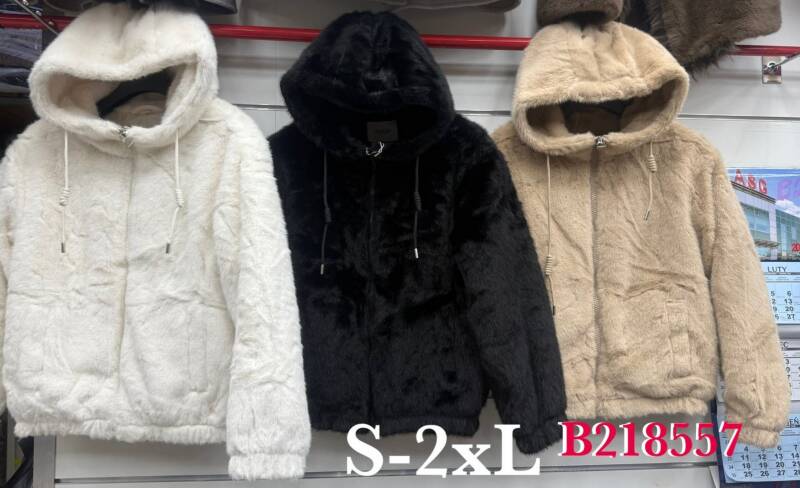 Kurtki alpaka damskie  Roz S-2XL, 1 Kolor Paczka 5 szt