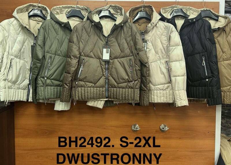 Kurtki damskie zimowe Roz S-2XL, 1 Kolor Paczka 5 szt