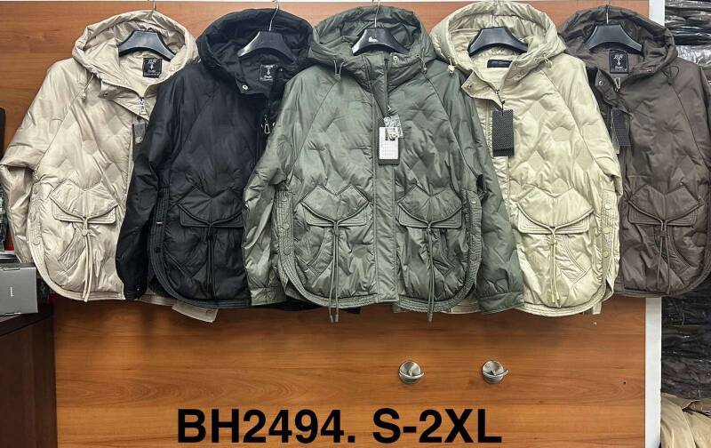 Kurtki damskie cienki Roz S-2XL, 1 Kolor Paczka 5 szt
