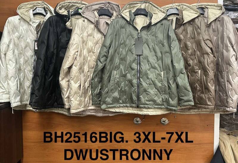 Kurtki damskie cienki Roz 3XL-7XL, 1 Kolor Paczka 5 szt